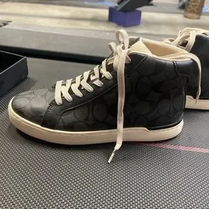Coach | Shoes | Nwt Coach Clip High Top In Black | Poshmark